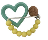 Yellow Pacifier and Teether Clip