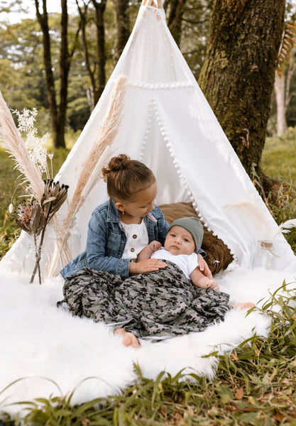 Green Camouflage Swaddle Blanket