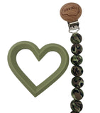 Camouflage Pacifier and Teether Clip